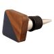 Square Wooden And Resin Wine Stopper